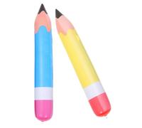 WHAMVOX 2 Lápices Inflables Grandes de Pvc para de Aula y Fiestas, Fáciles de Montar y Versátiles, Ideales para Maestros y