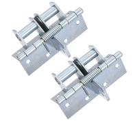 WHAMVOX 2 Piezas Bisagras de Resorte para Puertas y Ventanas Cierre Silencioso Automático Bisagras Pequeñas de Resistentes para Muebles de Cocina Oficina y Escuela de Plata