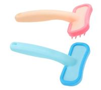 WHAMVOX 2 Piezas Cepillo de Silicona para Aseo de Conejos y Cobayas, Pequeño
