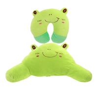 WHAMVOX 2 Piezas Cojines de Respaldo de Felpa con Diseño de Almohadas Cervicales Suaves para Coche y Sofá Soporte Cómodo para Cabeza y Cuello