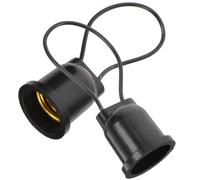WHAMVOX 2 Piezas de Portalámparas de Rosca para Lámpara de Techo, Material Pvc y Metal, Resistente a Altas Temperaturas, Instalación Fácil para Candelabros y Lámparas de Pared
