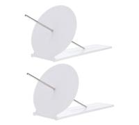 WHAMVOX 2 Piezas Reloj de Sol Equinoccial Modelo Científico Educativo de Plástico para Enseñanza y Medición Sombra Adorno de Escritorio Portátil para Estudio Geográfico y Experimentos