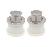 WHAMVOX 2 Piezas Tiradores de Muebles Embutidos de Aleación de Zinc Resorte Telescópico para Armarios y Accesorios de Cocina y Hogar Diseño Oculto y Duradero