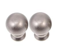 WHAMVOX 2 Piezas Unidades Pomo para Lámpara de Mesa Salón Decoración Metálica Accesorio Fácil de Instalar Acabado Plateado Tornillo