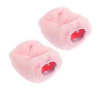 WHAMVOX 2piezas Parabrisas y Protección Contra Salpicaduras Para Micrófono Funda De Micrófono Peluda Protector Antiviento Para Para Grabación Exteriores