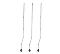 WHAMVOX 3 patas de tambor soporte de metal para piso, rodillo de piso, accesorios plateados, accesorios de tambor, soportes de tambor, soporte de pierna de tambor creativo para tambor de doble capa