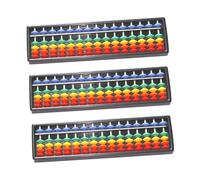 WHAMVOX 3 Piezas Ábaco de Plástico de Dígitos Herramienta Portátil de Cálculo para Juguete Educativo para Aprendizaje Matemático y Desarrollo Cerebral