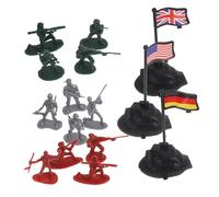 WHAMVOX 300 Piezas Soldaditos de Plástico para Sandbox Figuras Militares de Juguete Modelo de Soldado para Proyectos DIY de Micro Paisajes