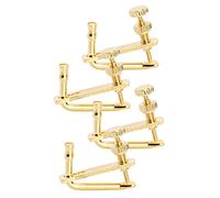 WHAMVOX 4 Afinadores De Violín De Metal 4/4 y 3/4, Ajustadores De Cuerda Color Dorado, Accesorios Profesionales Para Violín Gancho De Cuerdas, Precisión Afinación Para Música