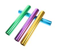 WHAMVOX 4 Piezas Bastones de de Aleación de Aluminio Varillas Metálicas Reutilizables para Competición y Entrenamiento para Atletismo y Escolares