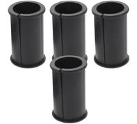 WHAMVOX 4 Piezas Funda de Goma para Micrófono Soporte, Arandelas Espaciadoras Negras para Accesorios Micrófono, Cubierta Antichoque Práctica para Cámaras y Estudio de Grabación