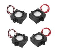 WHAMVOX 4 Piezas Microaltavoz Compacto de 4 Ohmios y 3w con Conexión Jst-ph2.0 para Proyectos Electrónicos y Sistemas de Alarma, Carcasa de Plástico y Metal, Instalación Fácil