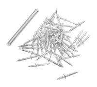 WHAMVOX 400 Piezas Clavos para Zócalos de Doble Dirección en Acero al Carbono Plata, sin Marcas Visibles Previenen Aflojamiento, Ideales para Renovaciones E Interiorismo