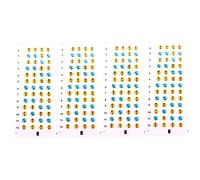 WHAMVOX 4hojas Pegatinas De Escalas Para Ukelele Guía De Diapasón Herramientas Para Principiantes Calcomanías Prácticas