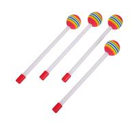 WHAMVOX 4piezas Baquetas De Percusión Para Palos De Tambor De Color Juguete Musical Educativo Para Desarrollo Sensorial y Musical Infantil