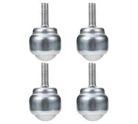 WHAMVOX 4piezas Ruedas de Bola Giratorias de Acero al Carbono para Transporte Rodamientos de Rodillos Resistentes y Silenciosos para Muebles y Bandejas