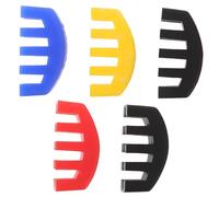 WHAMVOX 5 Piezas Sordina para Violín y Viola 5 Piezas Goma Estilo Garra, Reductor de Volumen para Práctica, Concierto y Estudio, Accesorio Silencioso Multicolor (2 Negro, 1 Rojo, 1 Azul, 1