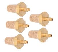 WHAMVOX 5 Piezas Unidades Boquilla Filtro de Cobre Máquina de Humo Silenciador Neumático Accesorio para Compresores de Aire Boquilla de Filtro para Salida Optimizada y Reducción de Ruido