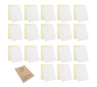 WHAMVOX 50 sets de papel autocopiativo para retail registers y oficina, folios sin carbón en color amarillo para libros de contabilidad y archivo fácil