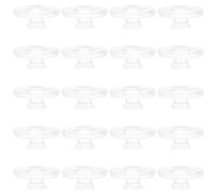 WHAMVOX 50 Unidades Nasal para Gafas sin Montura de Silicona Redonda 8mm | Sistema de Inserción, Diseño Elevado, Ajuste para Puente Nasal, Repuesto para Monturas Metálicas