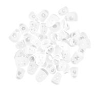 WHAMVOX 50piezas De Dedos De Para Guitarra Cubiertas Transparentes Para Dedos De Guitarra Bajo Ukelele y Guzheng Para Principiantes