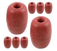 WHAMVOX 8 Piezas Flotador de Espuma de PVC para Cuerda de Red de Pesca y Señalizador de Agua, Superficie Lisa, Fácil Instalación, para Operaciones de Arrastre en Mar Profundo
