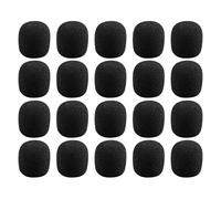 WHAMVOX 80 Piezas Fundas de Espuma para Micrófono con Orificio Central de Protectores de Micrófono para Auriculares y Solapa Reducción de Ruido Material de Alta Densidad Fácil Limpieza y