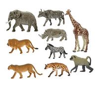 WHAMVOX 9 Piezas Figuritas de Animales de Animales Simulados para Decoración Creativa y Cognición Infantil Juguetes Educativos para Niñas
