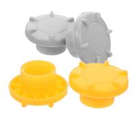 WHAMVOX Accesorios para Parques Infantiles 4 Piezas Tapones para Tornillos y Tuercas de Toboganes Infantiles de Plástico Gris y Amarillo Diámetro Interior 31 CM Protección Segura para