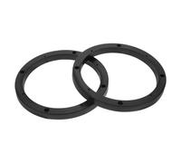 WHAMVOX Anillos Espaciadores para Altavoces de Coche de Plástico Negro de 6,5 Pulgadas Soporte Adaptador para Mejorar la Calidad de Sonido