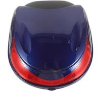 WHAMVOX Baúl Trasero para Motocicleta y Scooter, Maleta de Equipaje Cerradura de Seguridad, Plástico Resistente, Gran Capacidad, Color Azul, Compatible Motos Eléctricas, Almacenamiento