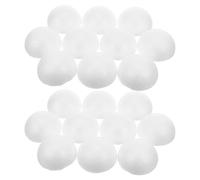WHAMVOX Bolas hemisféricas de espuma white de 5 cm, 70 unidades para decoraciones de fiesta de bricolaje y manualidades escolares con poliestireno