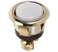 WHAMVOX Botón de Timbre Redondo con Cable Montaje Pared Material Metálico y Alta Sensibilidad y Conexión Estable para Hogar y Garaje Fácil Instalación y Reemplazo