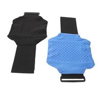 WHAMVOX Brazalete Ajustable para Pierna 2 Piezas Bolsa para Teléfono Móvil Resistente al Agua Banda Elástica para Correr Gimnasio Senderismo Deportes al Aire Libre Negro y Azul