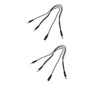 WHAMVOX Cable Divisor De Guitarra De 2 Piezas 3 Multiconectores A 3 Para Fuente De Alimentación En Cadena Tipo Margarita Para Pedal De Efectos.
