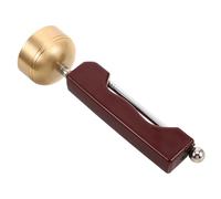 WHAMVOX Campana de Oración de Cobre con Mango Recto Ergonómico y Diseño Extensible Automático Instrumento Chino para Rituales Templos y Altares Domésticos Ligero y Resistente para