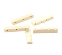 WHAMVOX Cejuela Ranurada para Guitarra de 4 Cuerdas, Accesorio de Repuesto 5 Piezas, Plástico Duradero Eléctrico, Soporte de Cuerdas, Compatible Instrumentos Musicales