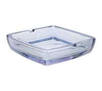 WHAMVOX Cenicero Grande de Cristal con Forma Cuadrada, Bordes Seguros y diseño Decorativo, Adecuado para Fiestas y Espacios de Oficina