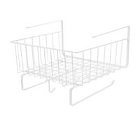 WHAMVOX Cesta Colgante para Armario de Cocina Blanca Organizador Multifuncional de Acero al Carbono sin Taladro Soporte de Almacenamiento Debajo del Gabinete para Oficina y Hogar Cesta