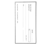 WHAMVOX Cheques Falsos Gigantes de Borrado en Seco, Resistentes al Agua, de Papel Recubierto, Divertidos para Bromas y Bodas, Tamaño Rectangular Blanco Reutilizable