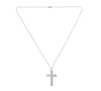 WHAMVOX Collar Joyería en Colgante Acero Cenizas Inoxidable de Cruz para Plata, Urna Fácil de Abrir Conmemorativa Elegante y Humanas Mascotas en Servicios Memoriales