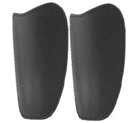 WHAMVOX Cubrezapatos De Piel Negra para Soldadura, Funda Antigolpes y Antiquemaduras para Trabajadores, Tamaño Único y Diseño Portátil para Uso En Obra