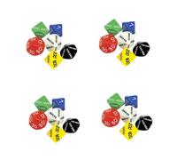 WHAMVOX Dados de Juego de Plástico 6 Piezas Valores Individuales Unidad Decena Centena Millar Diez Mil Cien Mil Dados Grandes Multiusos para Fiesta Entretenimiento y Juegos de