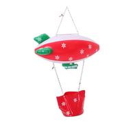 WHAMVOX Decoración Inflable Colgante Nave Espacial para Navidad Resistente al Clima para Interior y Exterior Globos Navideños Festivos para Fiestas y Hogar