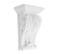 WHAMVOX Decorativo para Muebles Corbels Ornamentales de PU Aplique Elegante para Esquinas de Techo y Paredes Decoración Romana para Dormitorio y Sala Material Blanco