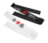 WHAMVOX Diadema Tradicional Japonesa de Chef 2 Piezas, Pañuelo Ninja Estampado de Karate, Diadema Culinaria Samurái para Hombres, Accesorio Versátil para Cocina, Deportes y Disfraces