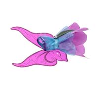 WHAMVOX Disfraz de Hada para Muñeca Pequeña con Alas Moradas, Vestido de Flor para Accesorios de Muñecas, Ropa de Fantasía para Fiesta y Obsequio Infantil