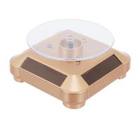 WHAMVOX Expositor Giratorio Solar Luces LED y Paneles 4 Lados