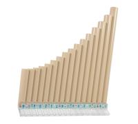 WHAMVOX Flauta de Pan para Principiantes 16 Tubos en Resina Abs de Color Claro, Bien Pulida Asperezas, Adecuado para Educación Musical Escolar