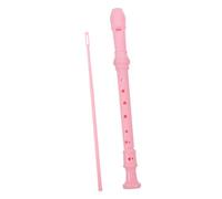 WHAMVOX Flauta Dulce Soprano para Principiantes Color Rosa con Varilla de Limpieza y Funda de Almacenamiento Instrumento Musical Ligero para Adolescentes y Estudiantes